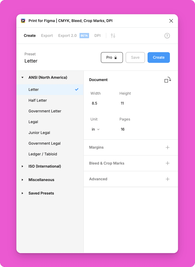 Print design in Figma with the Printability plugin.