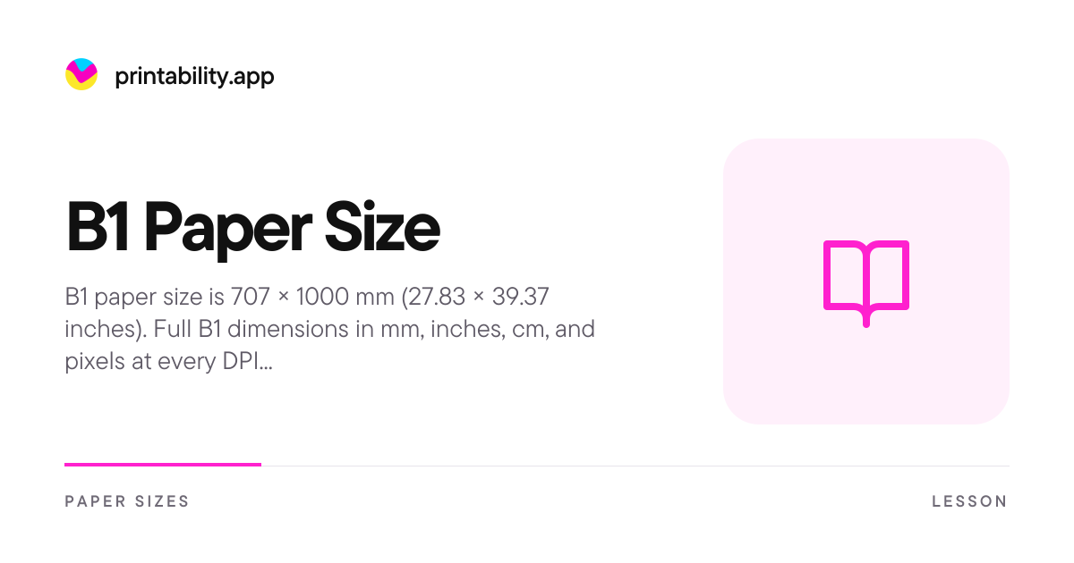 B1 Paper Size in Inches, mm, cm & Pixels