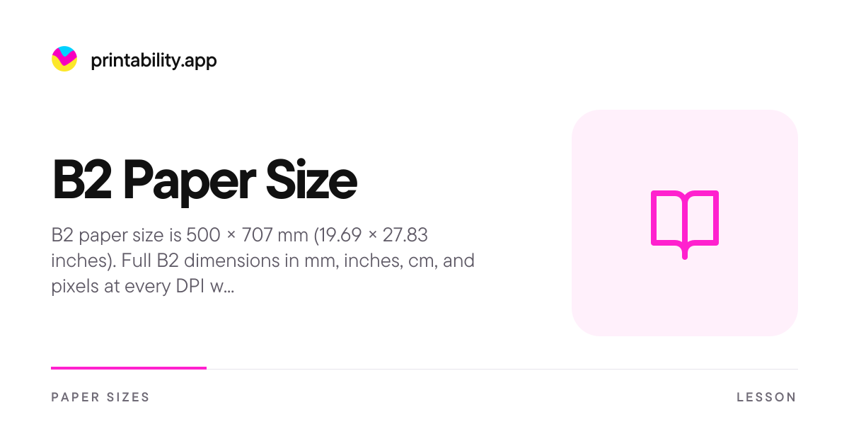 B2 Paper Size in Inches, mm, cm & Pixels
