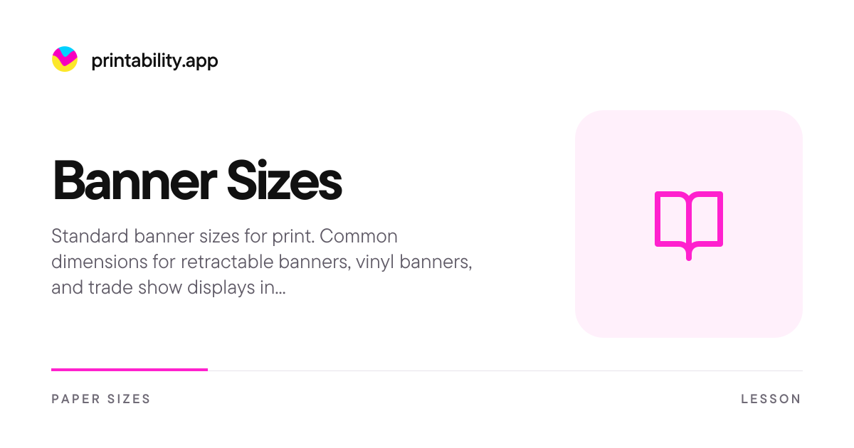 Banner Sizes - Standard Banner Dimensions for Print