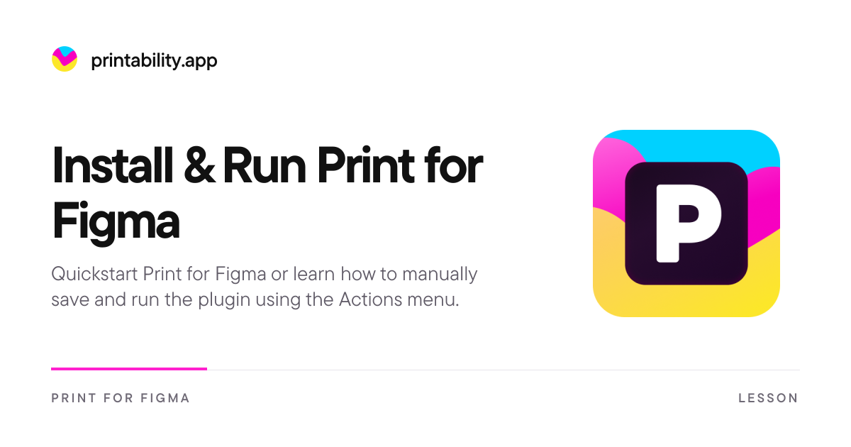 Install & Run Print for Figma - Print for Figma Docs